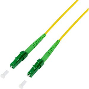LogiLink Glasfaserkabel FPSLC50, Singlemode, LC/APC auf LC/APC, Simplex, OS2 (100 Gbit/s), 50 m