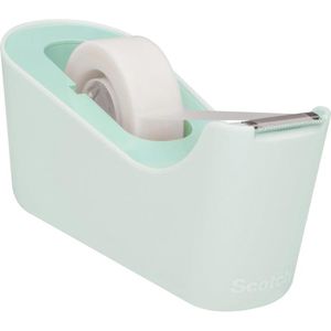 Scotch Klebebandabroller C18-M, mint, Tischabroller für Klebeband 19mm x 33m