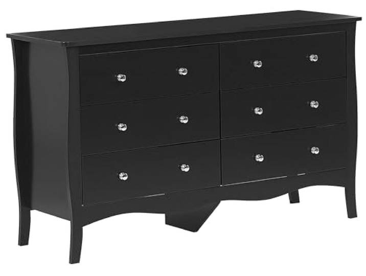 Wunderschönes Sideboard aus MDF-Platte im Jugendstil schwarz Winchester