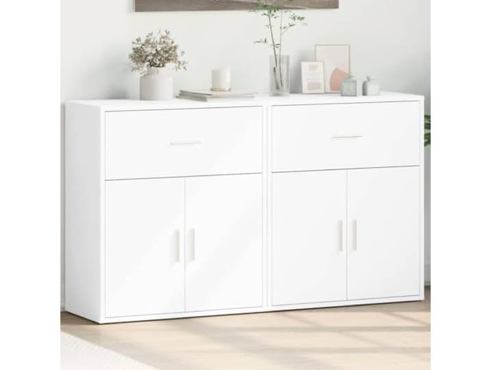 HEFZGDB Robustes Sideboard mit feuchtigkeitsbeständigem Material und glatter Oberfläche aus Holzwerkstoff zur Aufbewahrung von Büchern und Zeitschriften, praktisches Sideboard mit großer