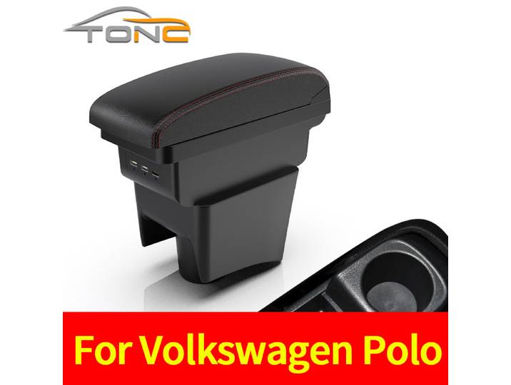 Accoudoir pour Volkswagen POLO 2012-2018, nouveau pour VW POLO Mk5 6R Vento, boîte de rangement centrale pour voiture, accessoires de voiture, rétrofit.