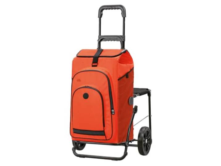 Andersen Komfort Shopper Hydro ausklappbarer Stuhl Einkaufstrolley Sitz Thermofach Rucksack