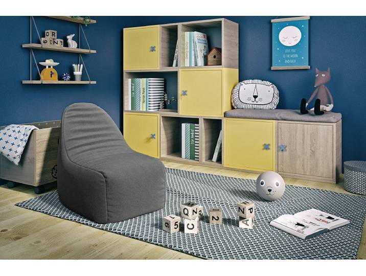Sitzsack Dolino - Grau - Luxusbetten24