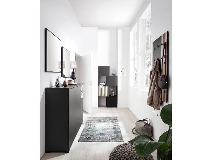 Porte-manteau mural Alexa 49 cm 49 x 109 x 2cm Noir/Noir