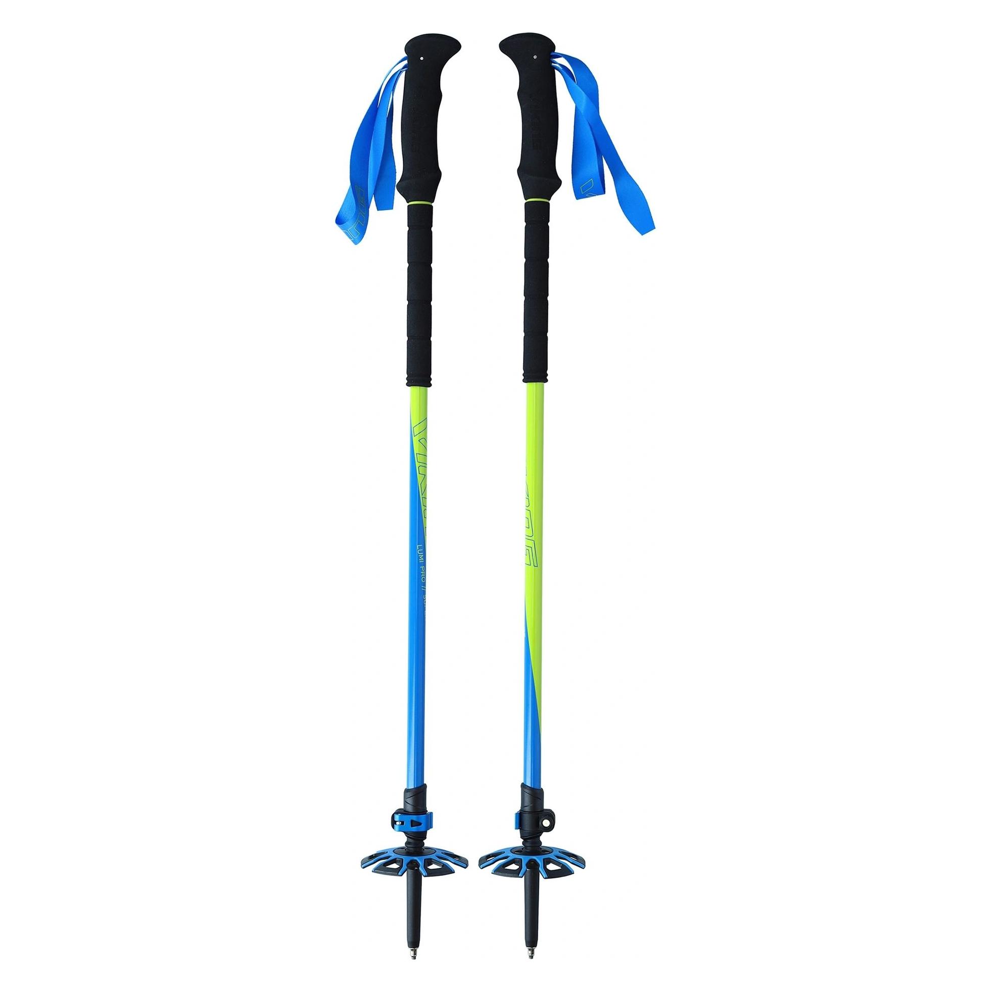 Vikingsports LUMI PRO Multifunktions Stöcke Skitour Carbon Wanderstöcke Teleskop Wanderstöcke Carbon Teles (135 cm) (610/22/9119/73/UNI)