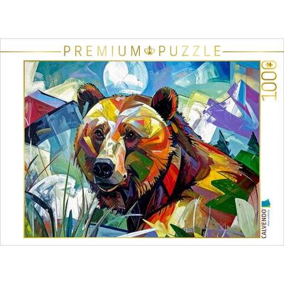 CALVENDO Puzzle Braunbär | 1000 Teile Lege-Größe 64x48cm Foto-Puzzle für glückliche Stunden