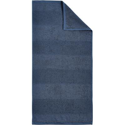 Duschtuch DYCKHOFF "Popcorn", blau (navy), B:70cm L:140cm, Frottier, Baumwolle, Handtücher