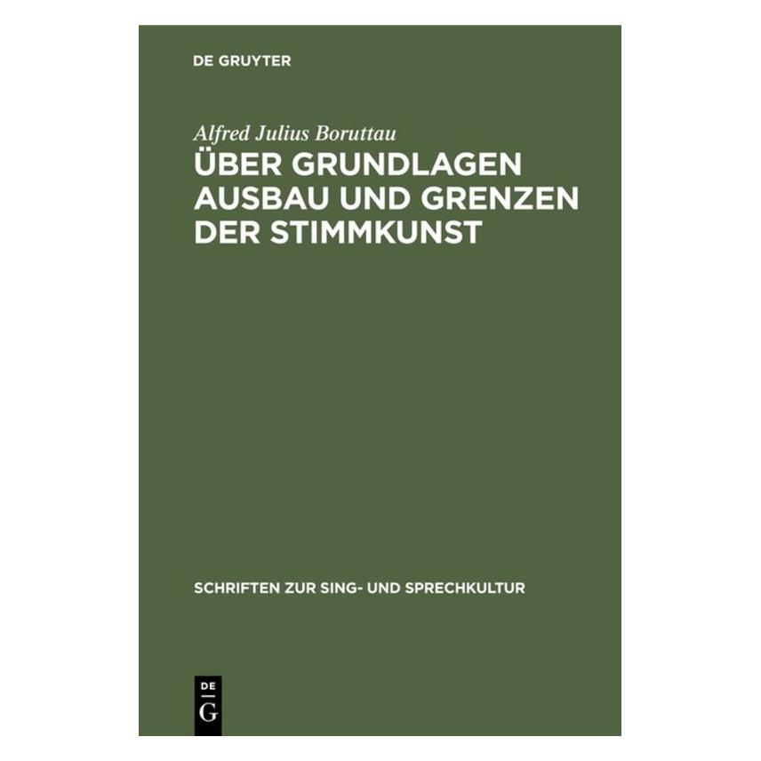 De Gruyter Boruttau:Ãber Grundlagen Ausbau und Gre (Deutsch, Hardcover, Alfred Julius Boruttau) (67827419)