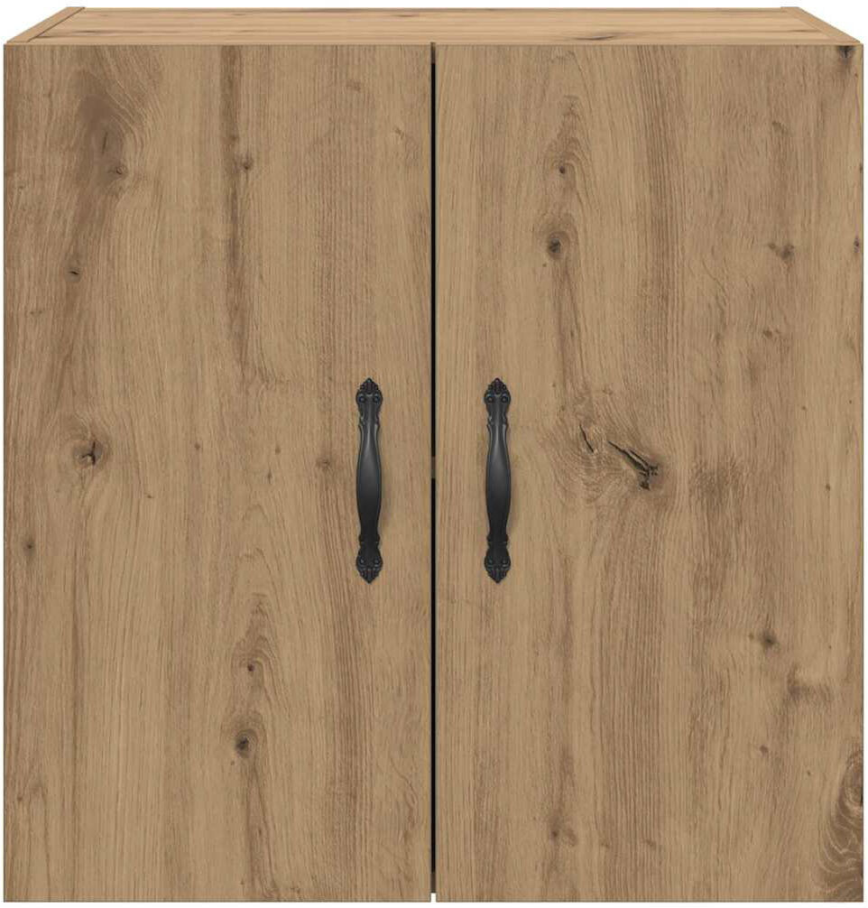 17 Stories vidaXL Wall-Mounted Cabinet Wall-mounted Engineered Wood Storage Modern Artisan Oak 60cm H X 60cm W X 31cm D