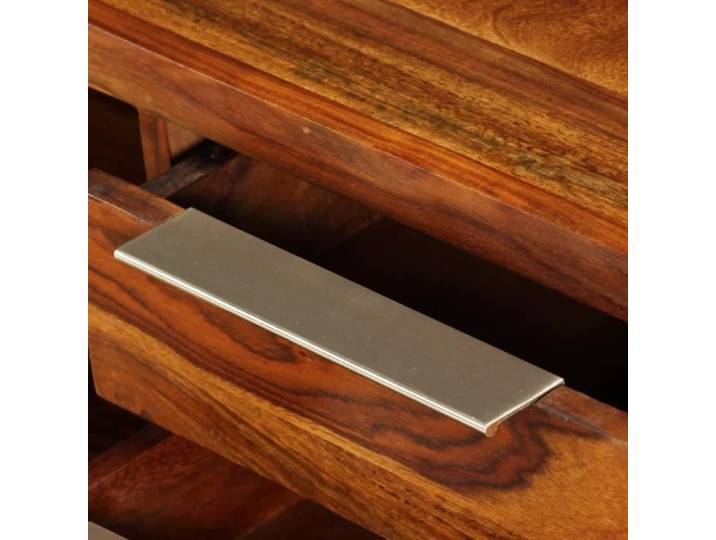 Meuble TV - Sesham - 120 x 30 x 30 cm - 2 étagères - 2 tiroirs - 1 porte