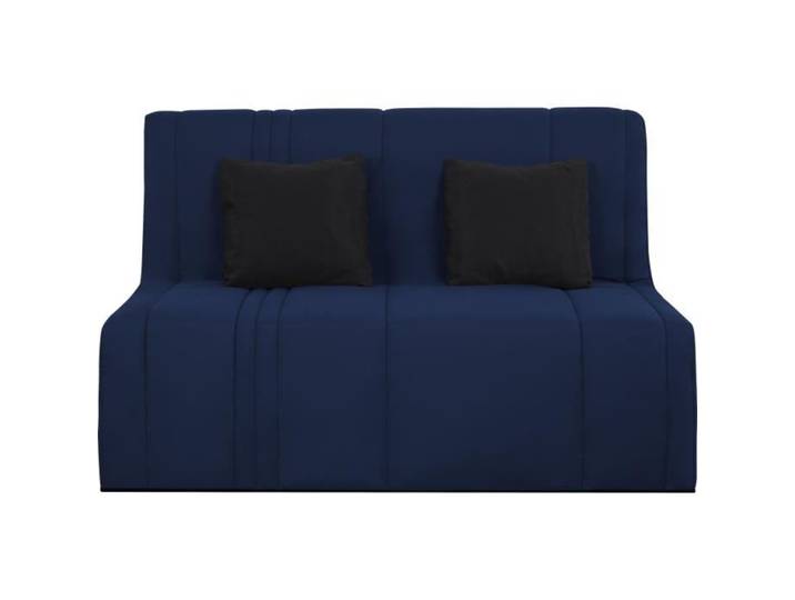 Banquette BZ 2 places EVASION - Tissu marine - Matelas SIMMONS - Couchage 188x138 cm