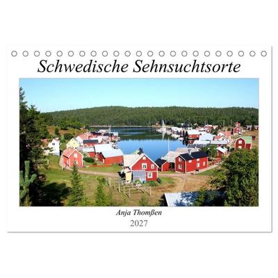 Schwedische Sehnsuchtsorte (Tischkalender 2027 DIN A5 quer), CALVENDO Monatskalender