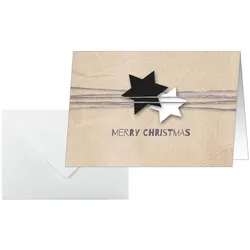 Sigel, Grusskarte + Briefpapier, Christmas Wrapping (25 Stk.)