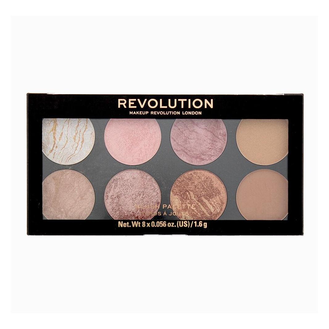 Makeup Revolution bronze and blush palette Ultra Blush Palette Golden Sugar (Goldener Zucker) (1145794)