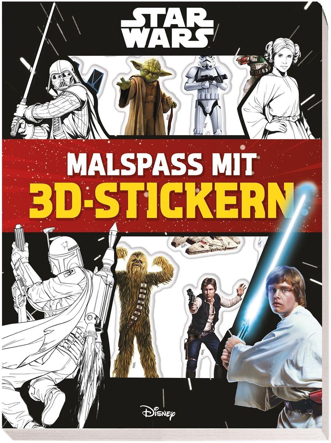 Panini - Star Wars: Malspaß mit 3D-Stickern - Preis vom 11.10.2026 03:10:56 h