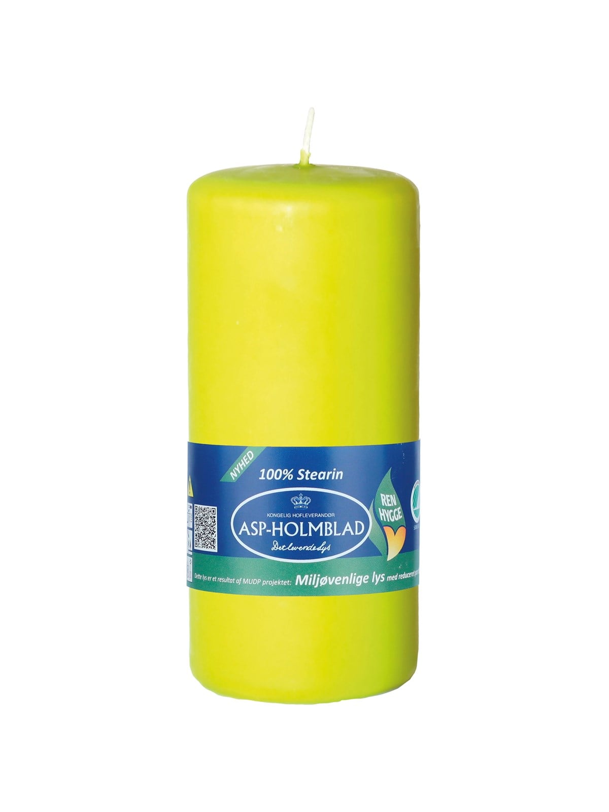 Asp-Holmblad Emissionsarme Stumpenkerze Kiwi