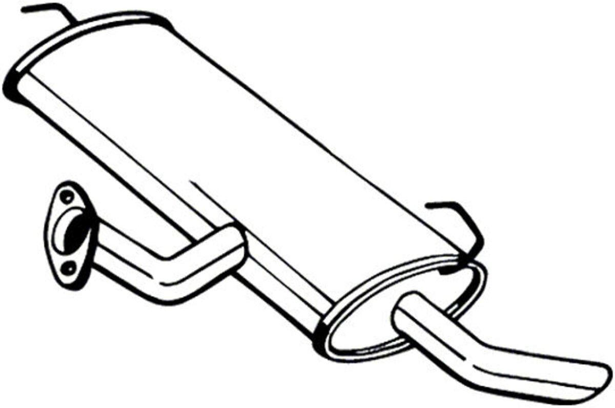 Hinterer Schalldämpfer BOSAL 145-335