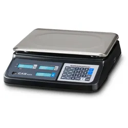 CAS PR2, Waage mit Preisrechenfunktion, GEEICHT, Wägebereich max. 30 kg, Ablesbarkeit 5 g PR2N