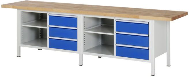 Etabli Rau modèle 8462, L 3000 x P 900 x H 840mm (03-8462A2-309B4S.11)