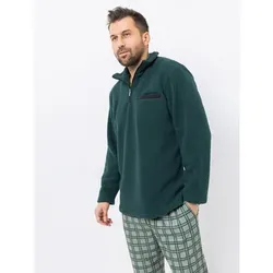 MEN'S TOUCH Troyer, 1/1-Arm Mikrofaser Stehkragen Reißverschluss