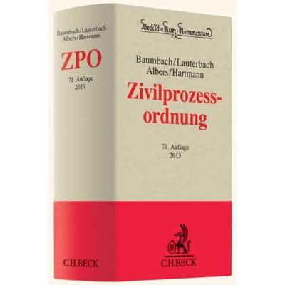 Zivilprozessordnung, Taschenbuch von Peter Hartmann,Jan Albers,Wolfgang Lauterbach,Adolf Baumbach, C. H. Beck, 978-3-406-59570-7