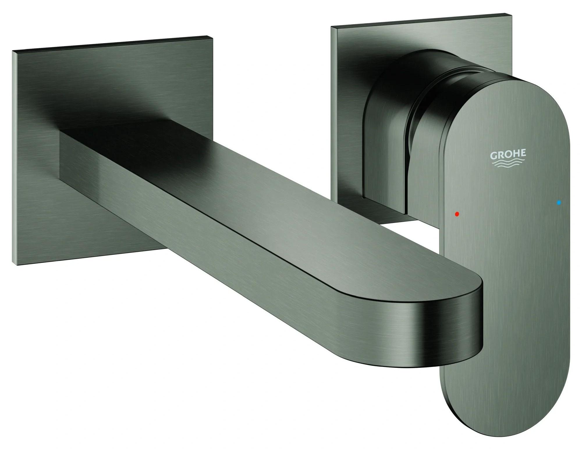 Grohe Waschtischbatterie, Plus, Wandmontage, 203mm, hard graphite, 1 Stk.