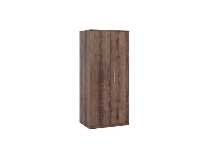 Marmex Möbel Drehtürenschrank BONO 2D/3D Kleiderschrank mit Kleiderstangen Einlegeböden