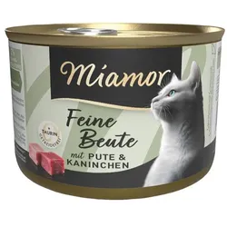 Miamor Feine Beute Dose 185g Katzennassfutter 12 x 185 Gramm Pute & Kaninchen