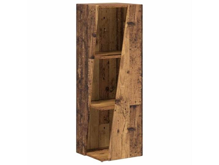 HGFDVCMR Seitenregal Altholz-Optik 33 x 32 x 100,5 cm Standregal Freistehendes Standregal aus Holzwerkstoff mit schützenden PVC-Pads für Wohnzimmer, Schlafzimmer und Büro.