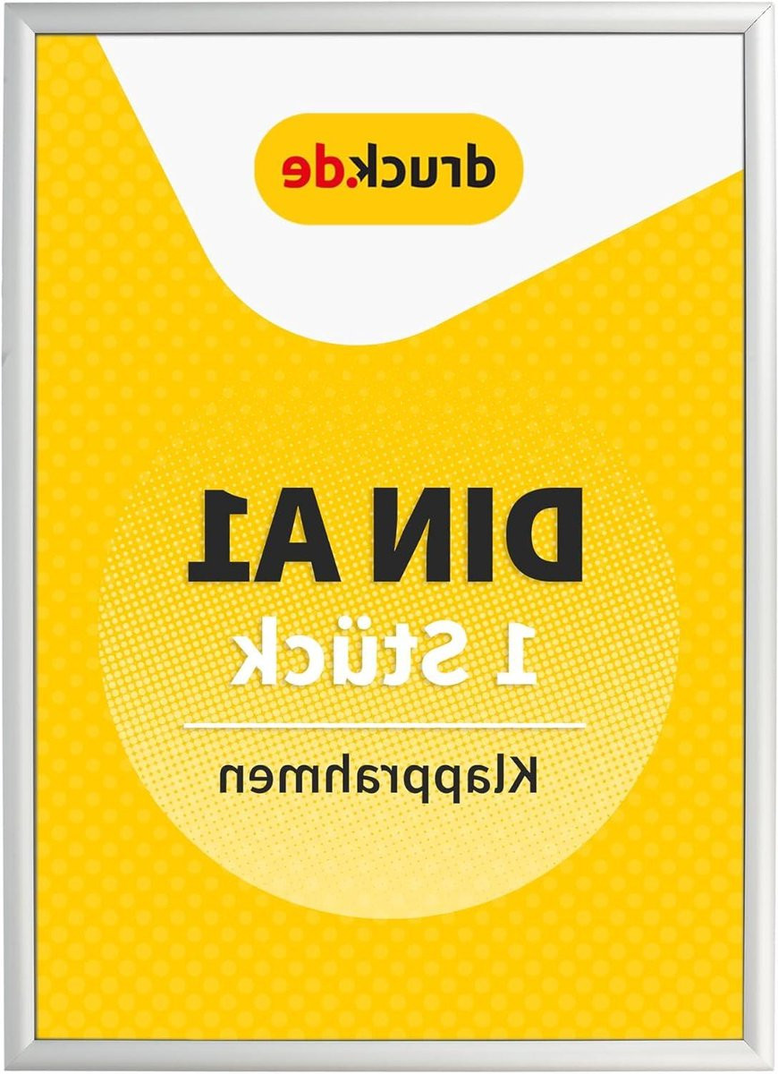 Aluminium Klaplijst Poster Frame met Eenvoudig Wisselsysteem - A1 Formaat
