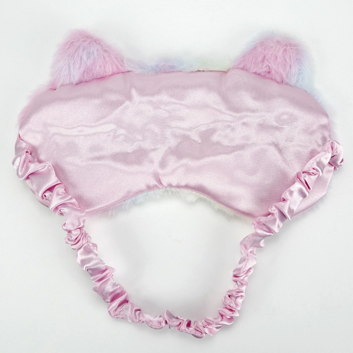 INF Weiche Faux Kaninchenfell Gradient Katze Schlaf Augenmaske
