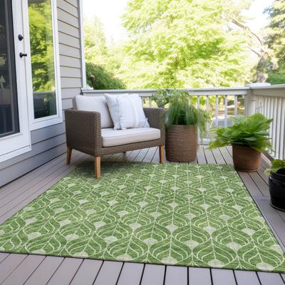 Addison Rugs Machine Washable Indoor/ Outdoor Chantille Geo Teardrop Rug
