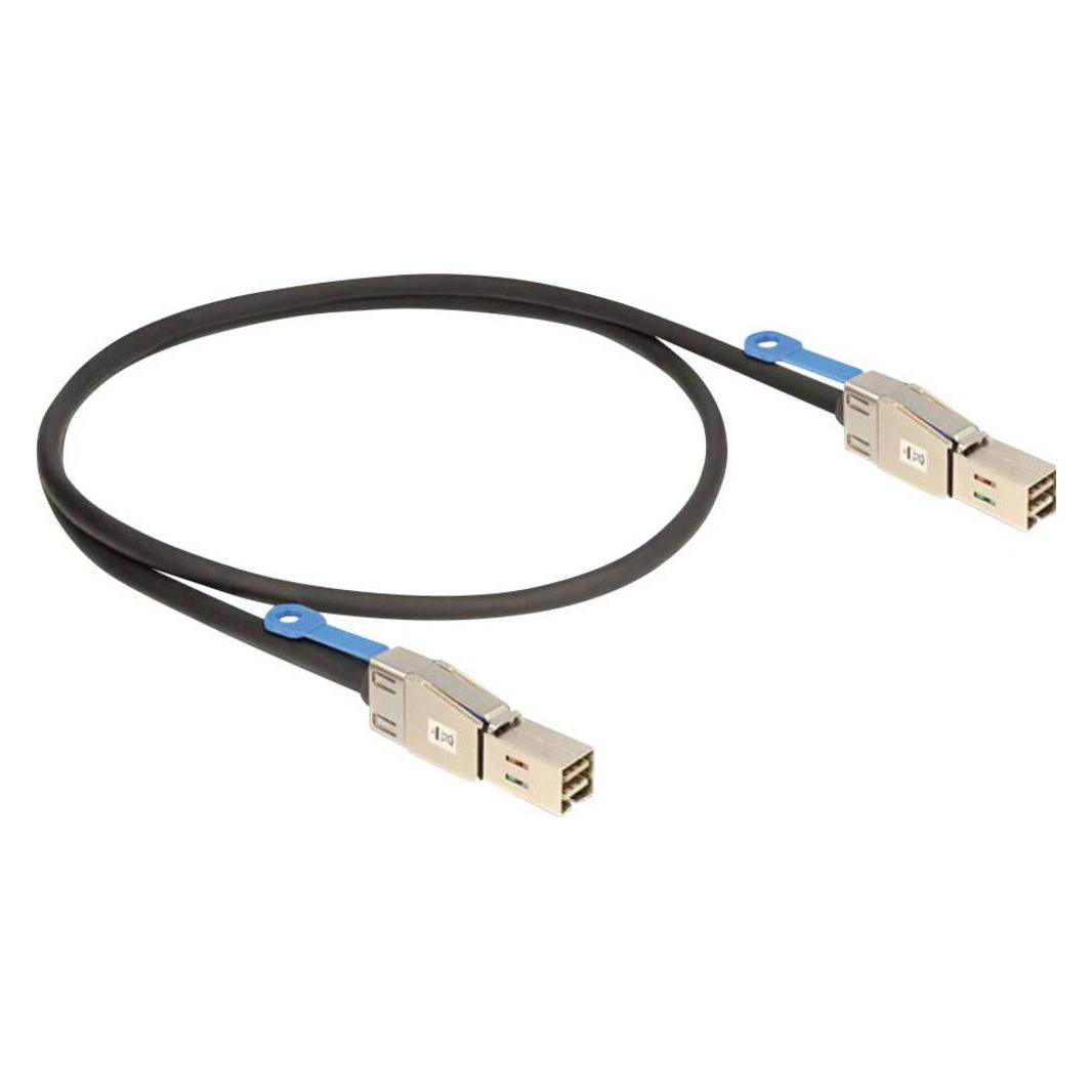 Delock Angeschlossenes externes SCSI (SAS)-Kabel (seriell) (100 cm, Mini-SAS) (83394)