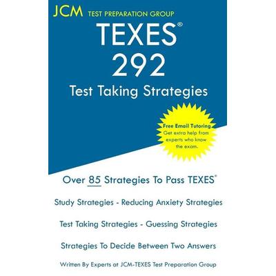 TEXES 292 - Test Taking Strategies, Taschenbuch von Jcm-Texes Test Preparation Group, JCM Test Preparation Group, 978-1-64926-339-1
