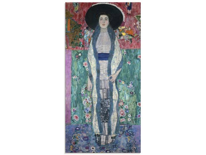 Glasbild ARTLAND Bildnis Adele Bloch-Bauer II. 1912 , pink (farbe bild(er): pink), B:30cm H:60cm, Bilder, Glasbild, in verschiedenen Grössen