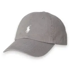 Polo Ralph Lauren für Damen. 211912843017 Die ikonische graue Chinomütze aus Baumwolle (OSFA), Lässig