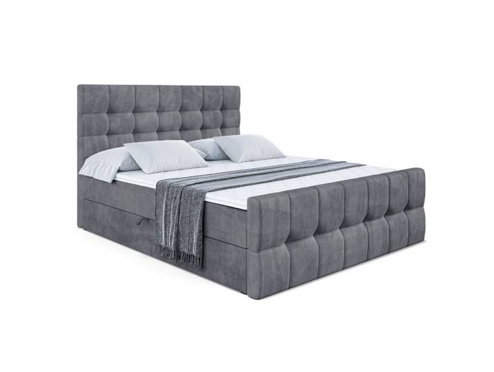BOXBETT BERO-Z - 160 x 200 - H3 - Dunkelgrau