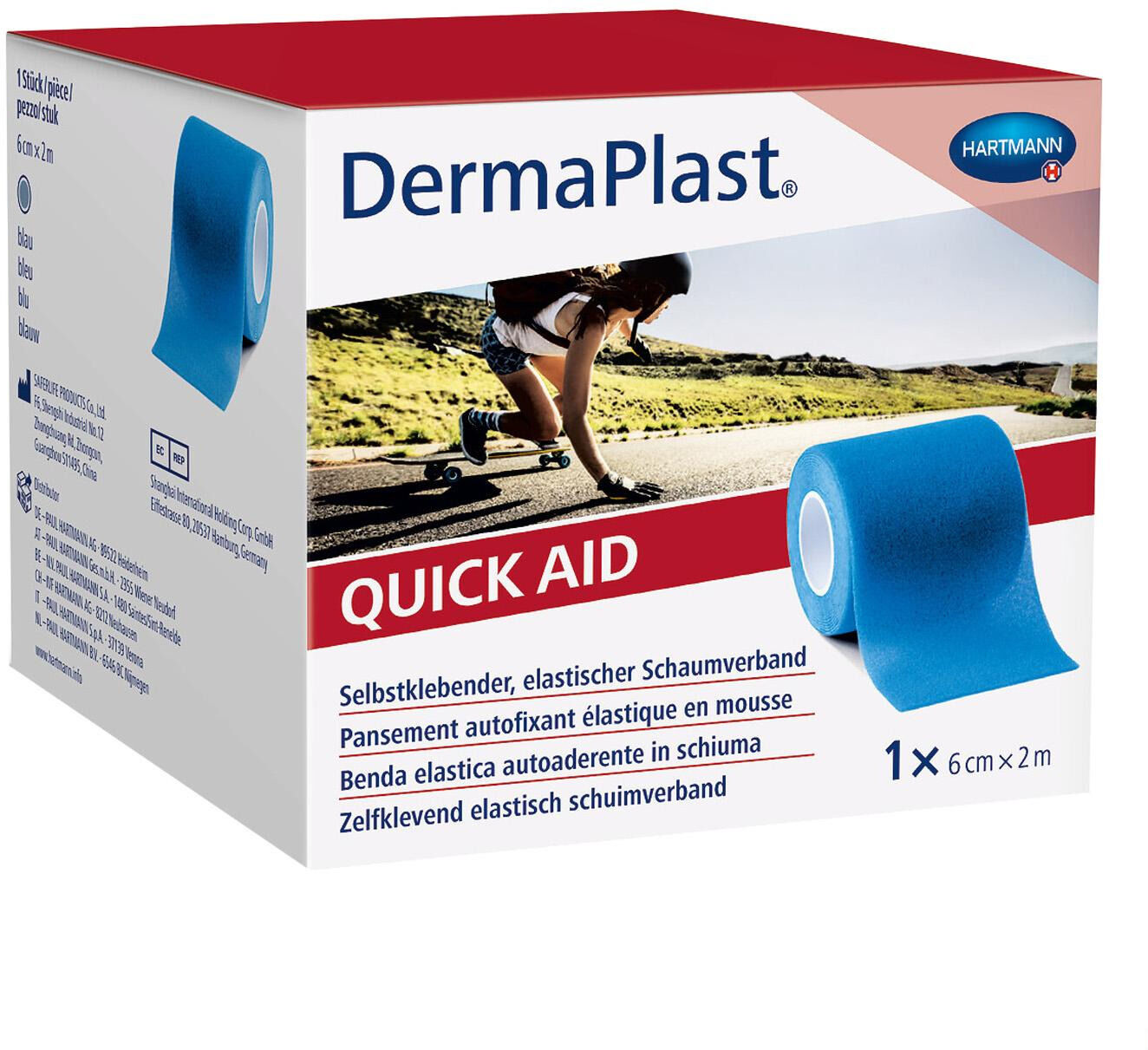Dermaplast Quick Aid Bleu 6 cm x 2 m