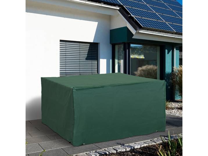 HOMCOM Housse Salon Jardin 135x135cm Étanche Vert