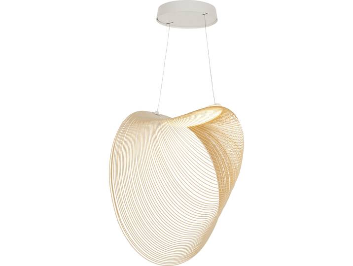Luceplan Pendellampe Illan Natur/Weiss Birke 1437 lm B 60 cm - LED - Lichtfarbe: Extra warmweiss - LED Energiesparlampen