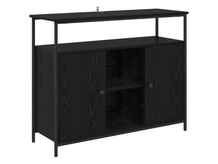 VENTE-FLASH Buffet BAS - Chêne noir 100 x 35 x 80 cm - Bois d'ingénierie(18778882814)VIDAXL