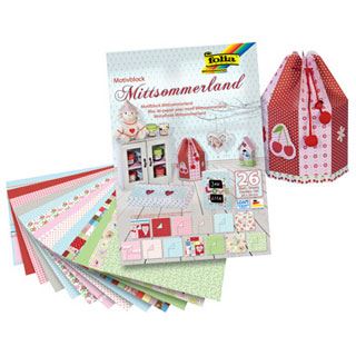 folia Motivblock MITTSOMMER farbsortiert 270/80 g/qm 1 Block