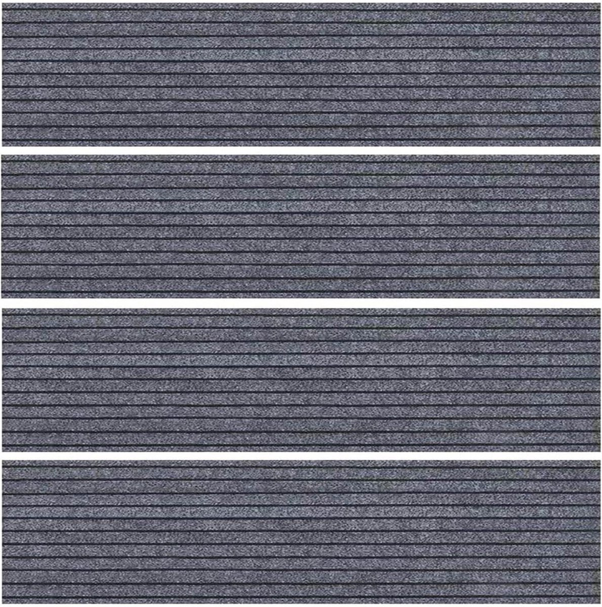 Antislip Trapmatten Set Grijs - Veiligheid voor Senioren - 25 x 80 cm