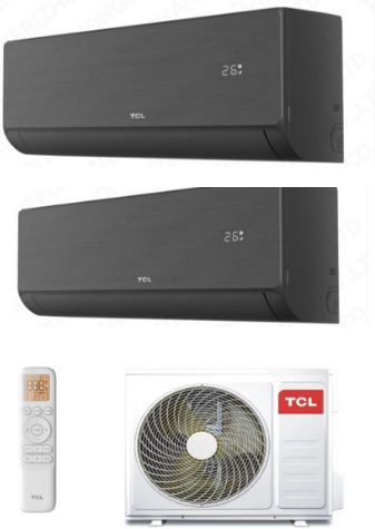 TCL Condizionatore Climatizzatore Dual Split Inverter Modello Serie SaveIN F8 Wi Fi 9000+12000 BTU Con MT1821 R-32 Wi-Fi Integrato 9+12