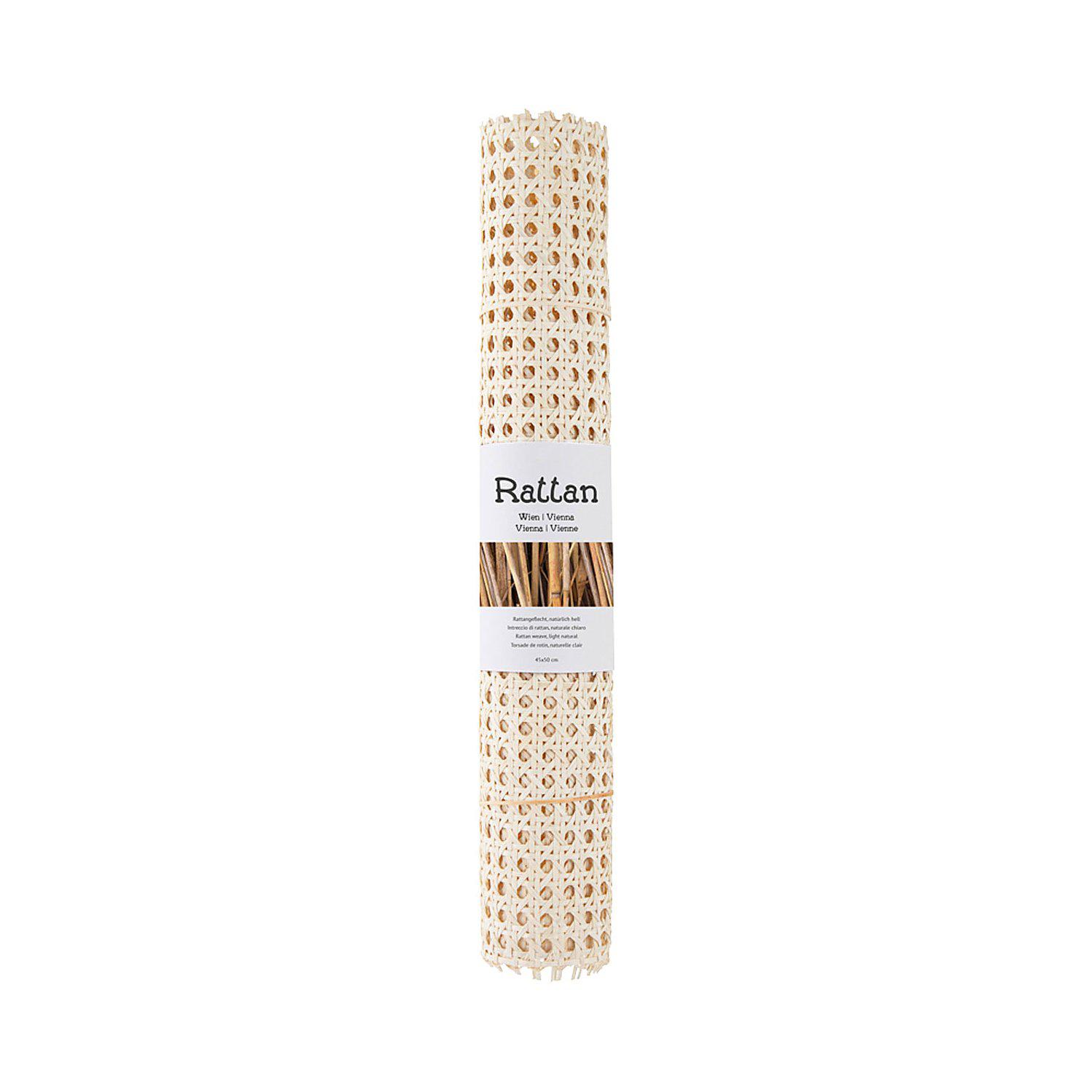 Rattan Geflecht "Wien", 45 x 50 cm, natur