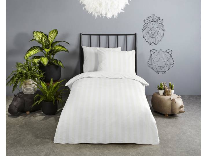 Linge de lit enfant Hotel Sevilla 100 x 135 cm + oreiller 40 x 60 cm Blanc/Blanc