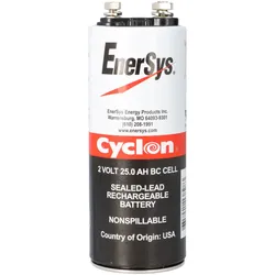 EnerSys Hawker CYCLON BC 25-2, Artikel 0820-0004 Reinblei-Akku 2V 25Ah – M6 Minuspol / M8 Pluspol