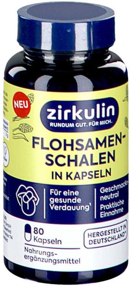 zirkulin Flohsamenschalen Kapseln 80stk