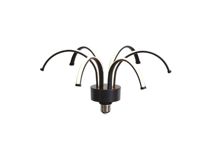 Lampe LED décorative E27 noire 6W 450 lm 3000K
