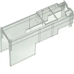 Hager LVZ00AL185 Anschlussraumabdeckung standard für LV Größe 00/185mm, Einsatz bei Rahmenklemme